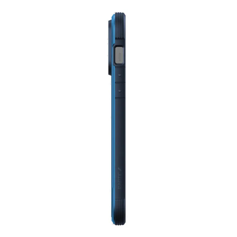 X-Doria Raptic Shield – aliumininis dėklas, skirtas iPhone 14 Pro Max (išbandytas kritimui iš 3 m aukščio) (jūrinė mėlyna)
