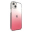 Speck Presidio Perfect-Clear + Ombre - iPhone 15 Plus / 14 Plus dėklas su MICROBAN danga (Skaidrus / Vintage Rose Fade)