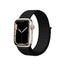 Crong Nylon Reflex – sportinis dirželis, skirtas Apple Watch 44/45/46/49 mm (juodas)