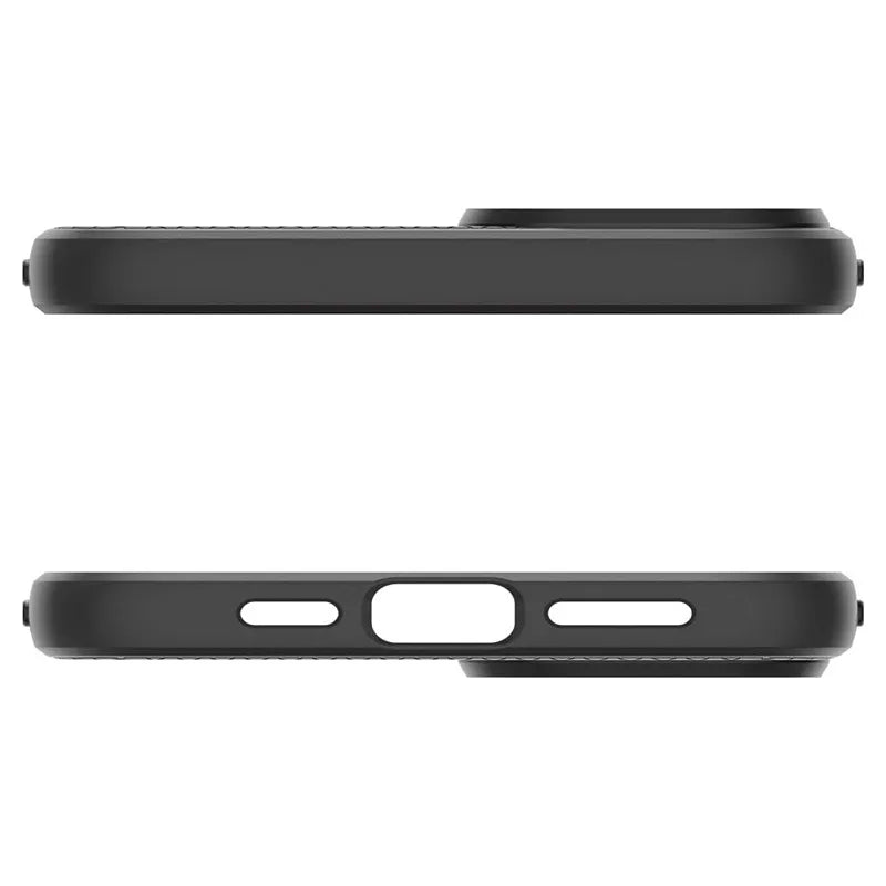 Spigen Liquid Air – dėklas skirtas iPhone 15 (matinė juoda)