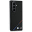 BMW M Leather Perforated Tricolor Stripe Metal Logos MagSafe – dėklas Samsung Galaxy Z Fold 8 Ultra (juodas)