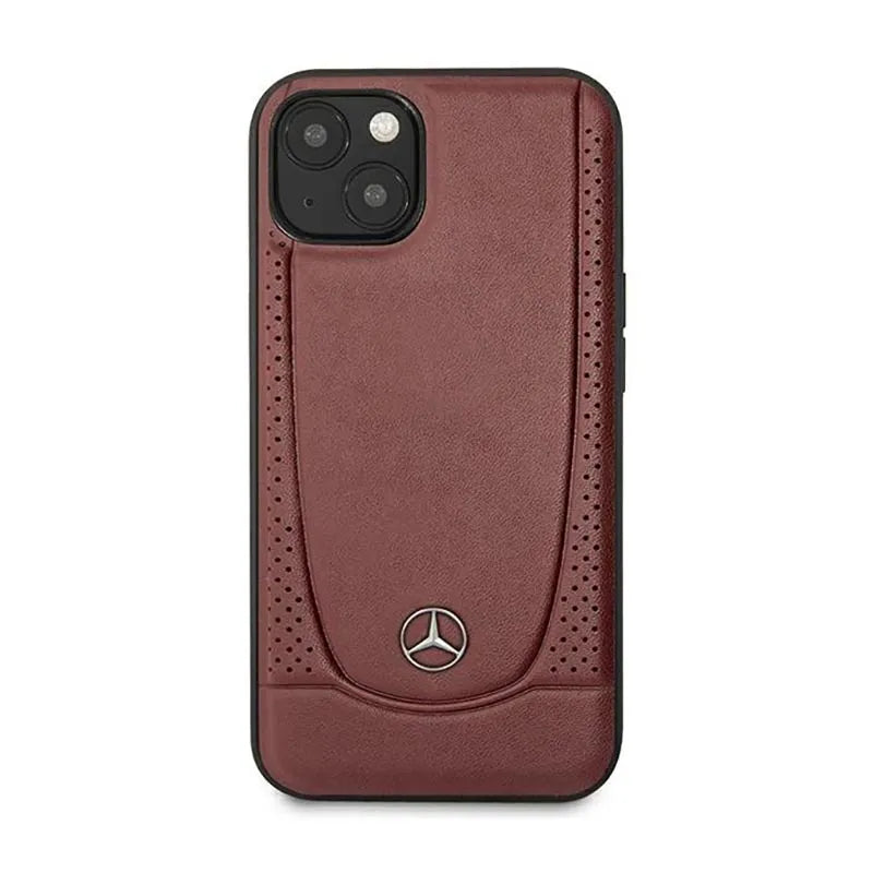 Mercedes Leather Urban Line – dėklas iPhone 14 Plus (raudonas)