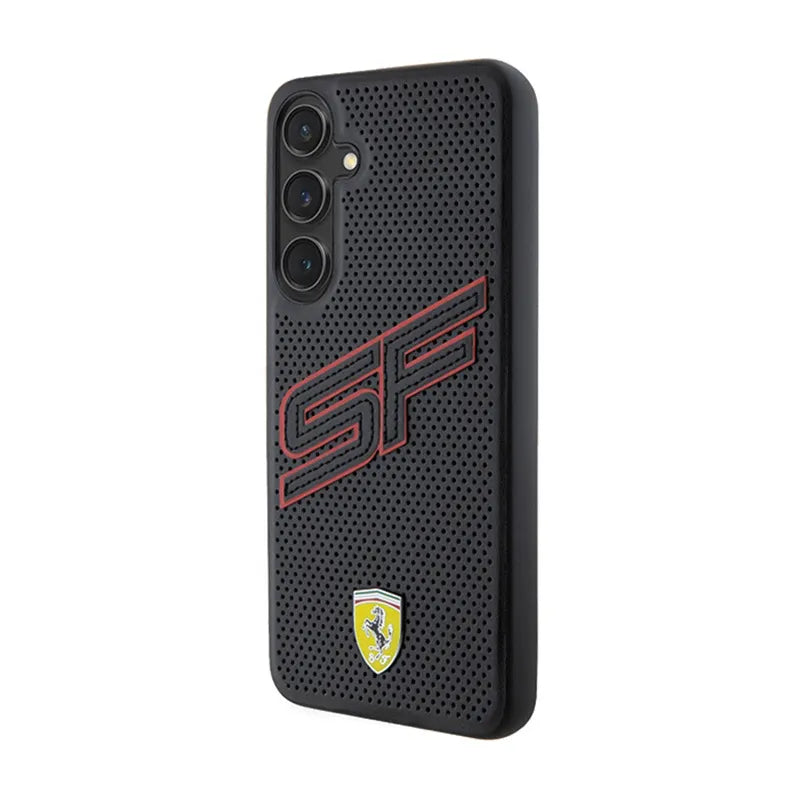 Ferrari Big SF Perforated – Samsung Galaxy S24 dėklas (juodas)