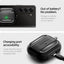 Spigen Rugged Armor – Dėklas Samsung Galaxy Buds 3 / 3 FE / 3 Pro (Matinė juoda)