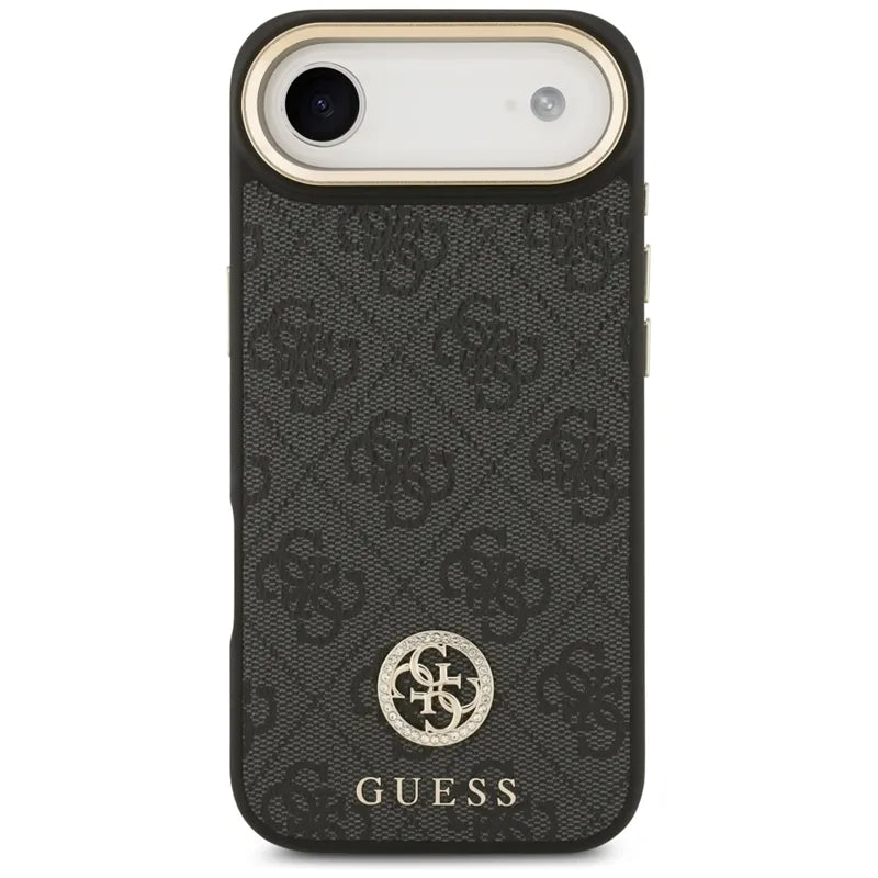 Guess 4G Strass Logo MagSafe - Dėklas iPhone Air (Juodas)