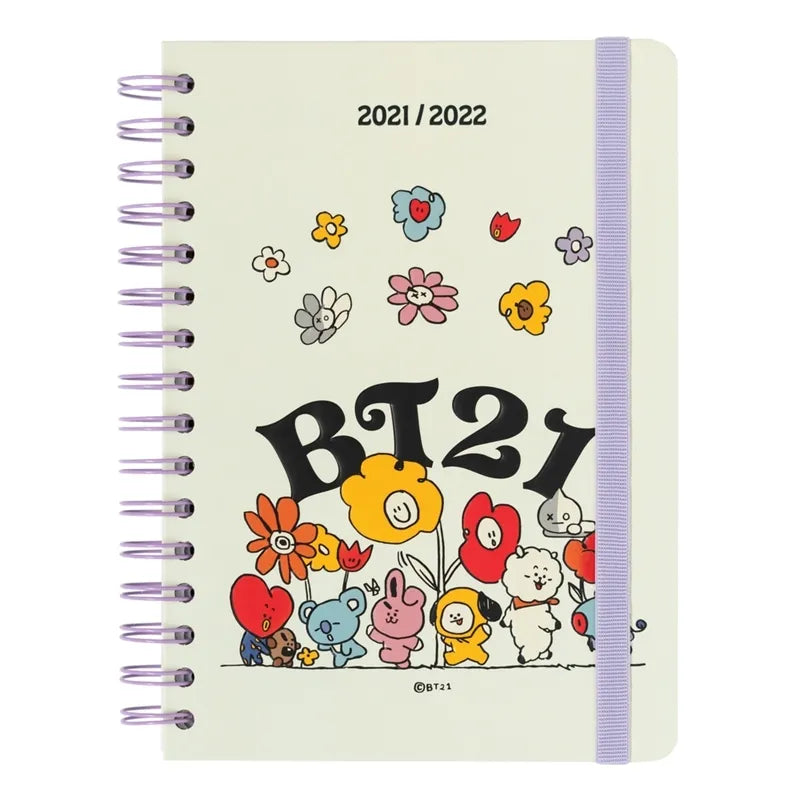 BT21 – 2021/2022 mokslo metų kalendorius (kreminės spalvos)