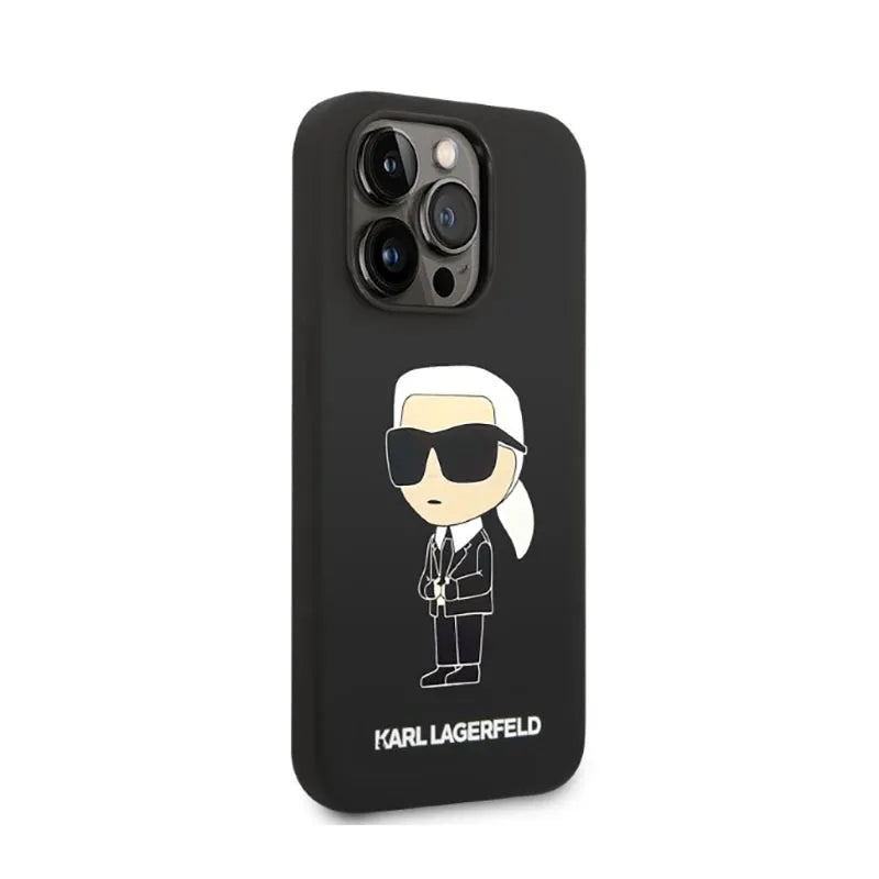 Karl Lagerfeld Silicone NFT Ikonik – dėklas, skirtas iPhone 14 Pro (juodas)