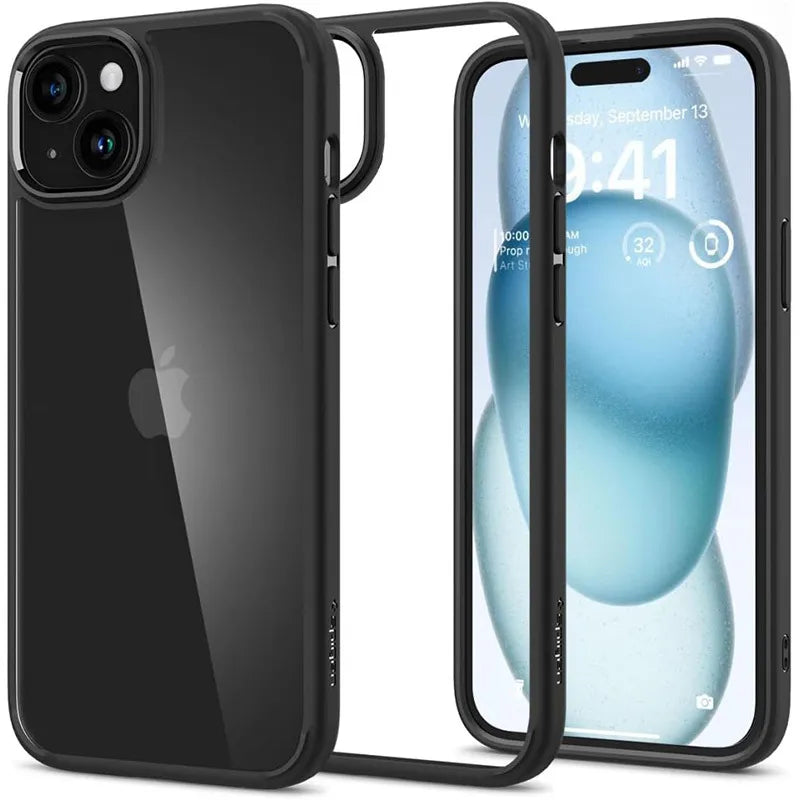 Spigen Ultra Hybrid – Dėklas iPhone 15 (Matte Black)