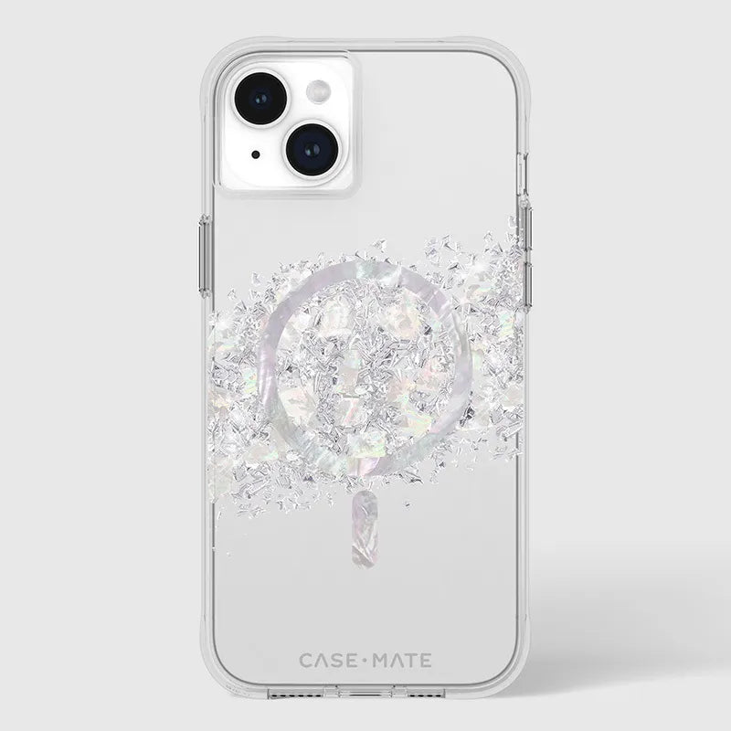 Case-Mate Karat MagSafe – iPhone 15 Plus dėklas su perlamutru (A Touch of Pearl)