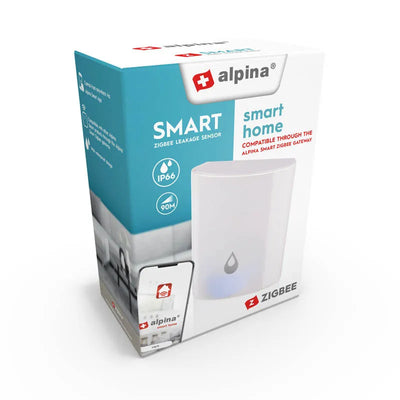 Alpina - išmanusis „Zigbee“ vandens nuotėkio jutiklis