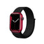 Crong Nylon Reflex – sportinis dirželis, skirtas Apple Watch 44/45/46/49 mm (juodas)