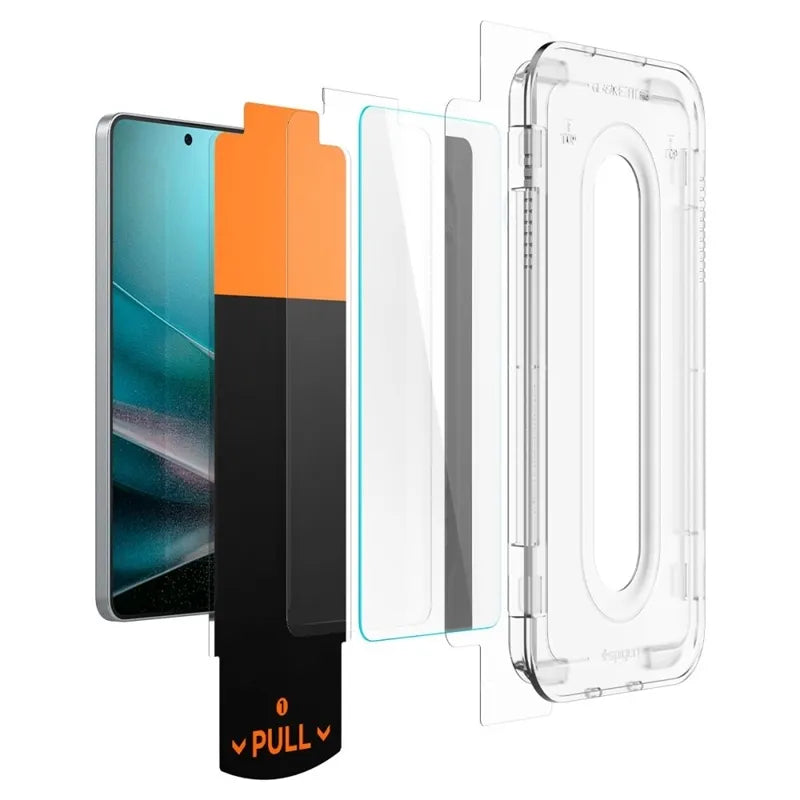 Spigen GLAS.TR EZ Fit Pro - grūdintas stiklas Samsung Galaxy S25 Edge telefonui
