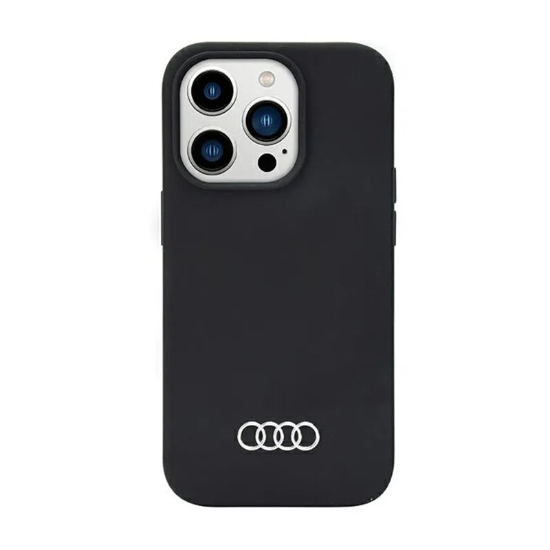 Audi Silicone Case – Dėklas, skirtas iPhone 14 Pro Max (Juodas)