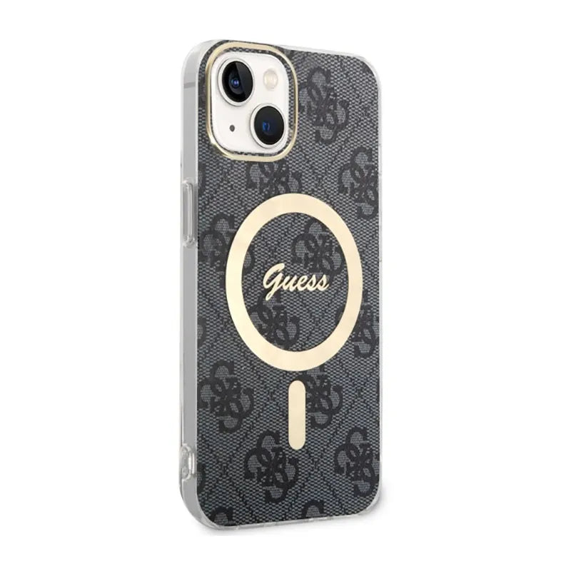 Guess 4G MagSafe – dėklas iPhone 14 (juodas)