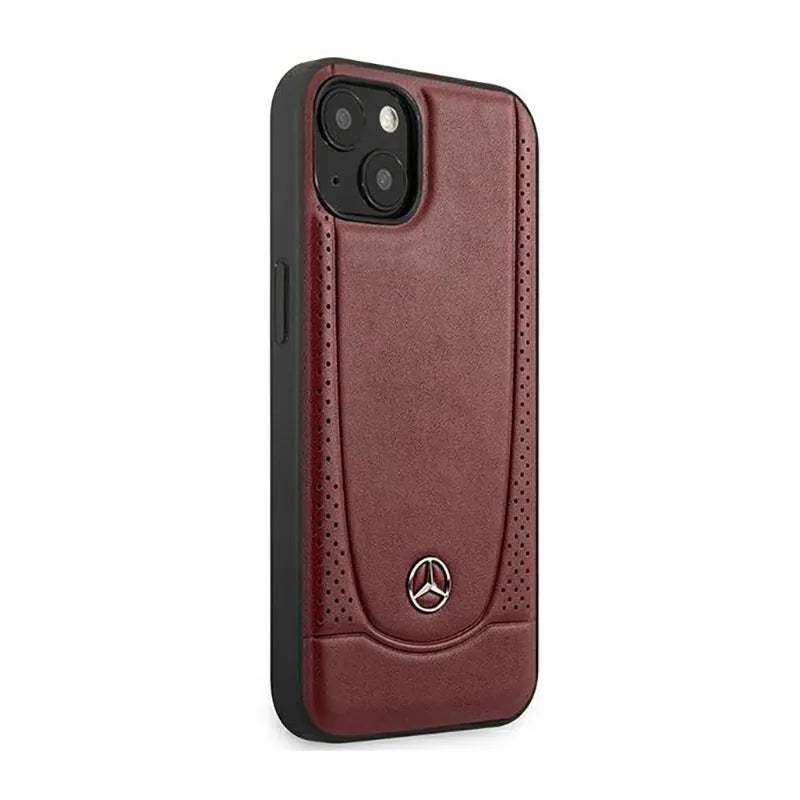 Mercedes Leather Urban Line – dėklas iPhone 14 Plus (raudonas)