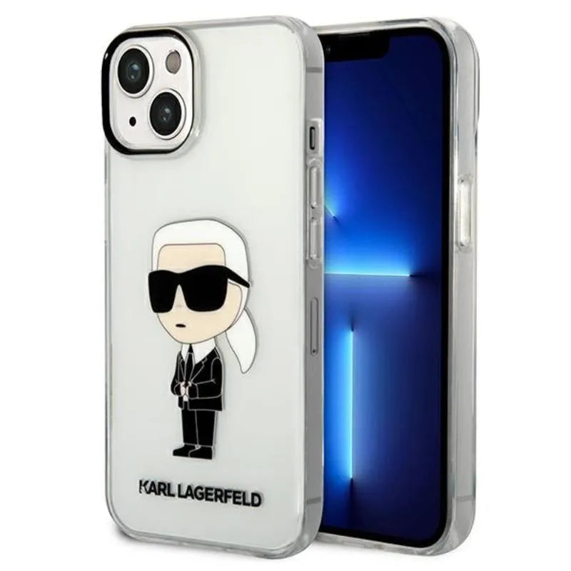 Karl Lagerfeld IML NFT Ikonik – dėklas iPhone 14 Plus (skaidrus)