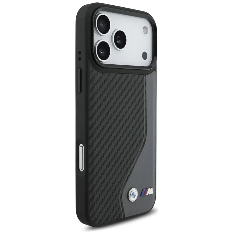 BMW M Carbon Logo MagSafe dėklas iPhone 17 Pro Max (antracito spalvos)