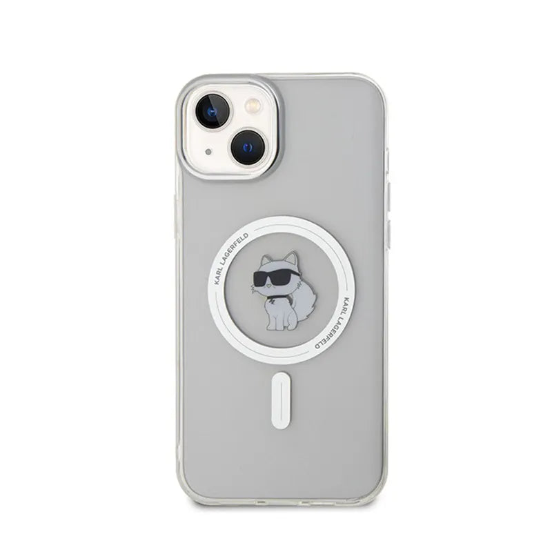 Karl Lagerfeld IML Choupette MagSafe - Dėklas iPhone 15 Plus (skaidrus)
