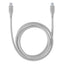 Cellularline Soft Cable – USB-C į USB-C laidas 1,2 m (pilkas)