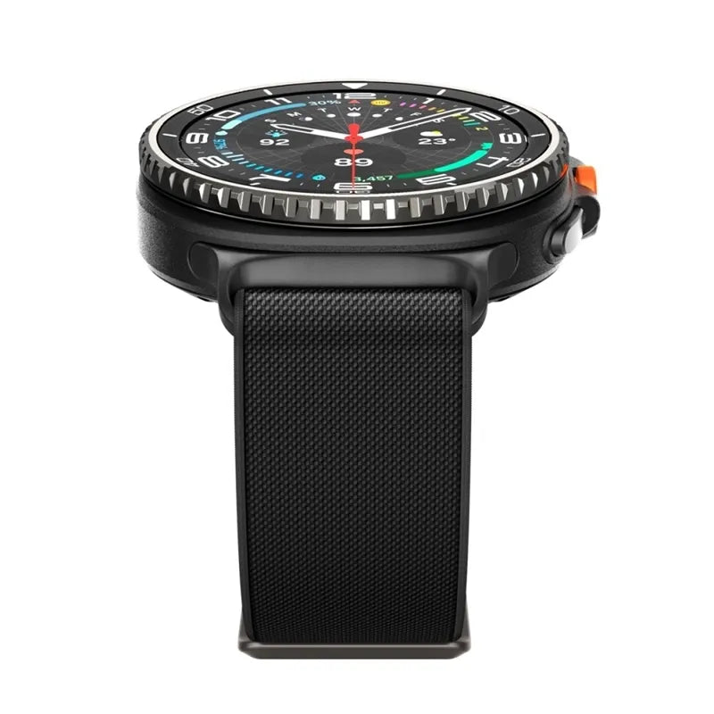 Spigen Fit Lite – dirželis Samsung Galaxy Watch 8 / 8 Classic 40 / 44 / 46 mm (juodas)