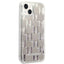 Karl Lagerfeld Monogram Liquid Glitter – dėklas, skirtas iPhone 14 Plus (sidabrinis)