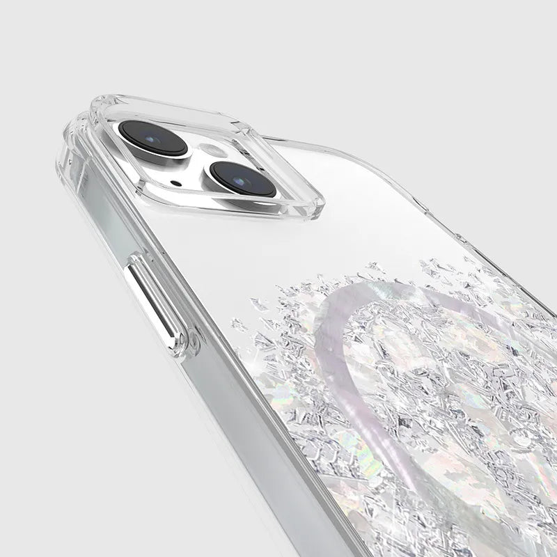 Case-Mate Karat MagSafe – iPhone 15 Plus dėklas su perlamutru (A Touch of Pearl)