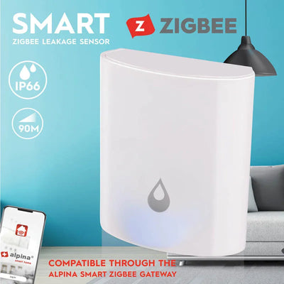 Alpina - išmanusis „Zigbee“ vandens nuotėkio jutiklis