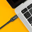 Crong Armor Link – 60W PD 3A USB-A į USB-C laidas 25 cm (juodas)