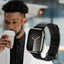 Crong Eclipse – magnetinis odinis Apple Watch dirželis 44/45/46/49 mm (juodas)