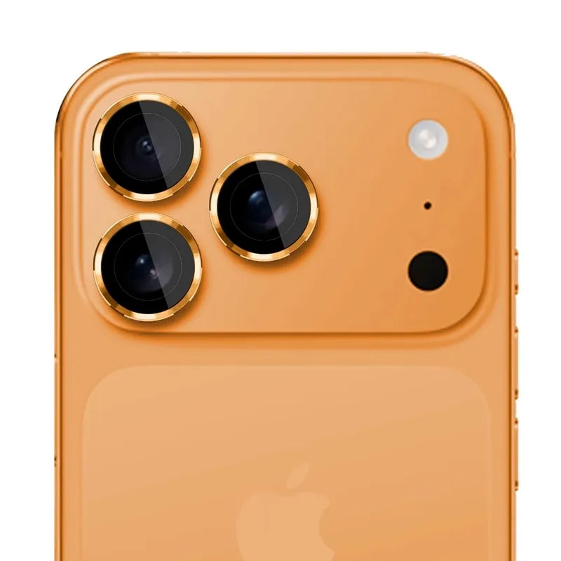 3mk Lens Protection Pro – kameros lęšio stiklas, skirtas iPhone 17 Pro / iPhone 17 Pro Max (oranžinis)