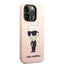Karl Lagerfeld Silicone NFT Ikonik MagSafe – Dėklas skirtas iPhone 14 Pro (rožinis)