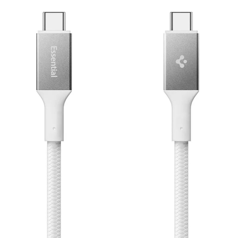 Spigen EB24015CC Essential – USB-C į USB-C PD laidas 240W 1,5m (baltas)