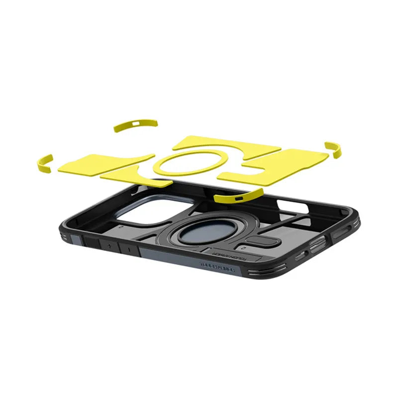 Spigen Tough Armor Mag MagSafe – dėklas iPhone 16 Pro Max (Metal Slate)