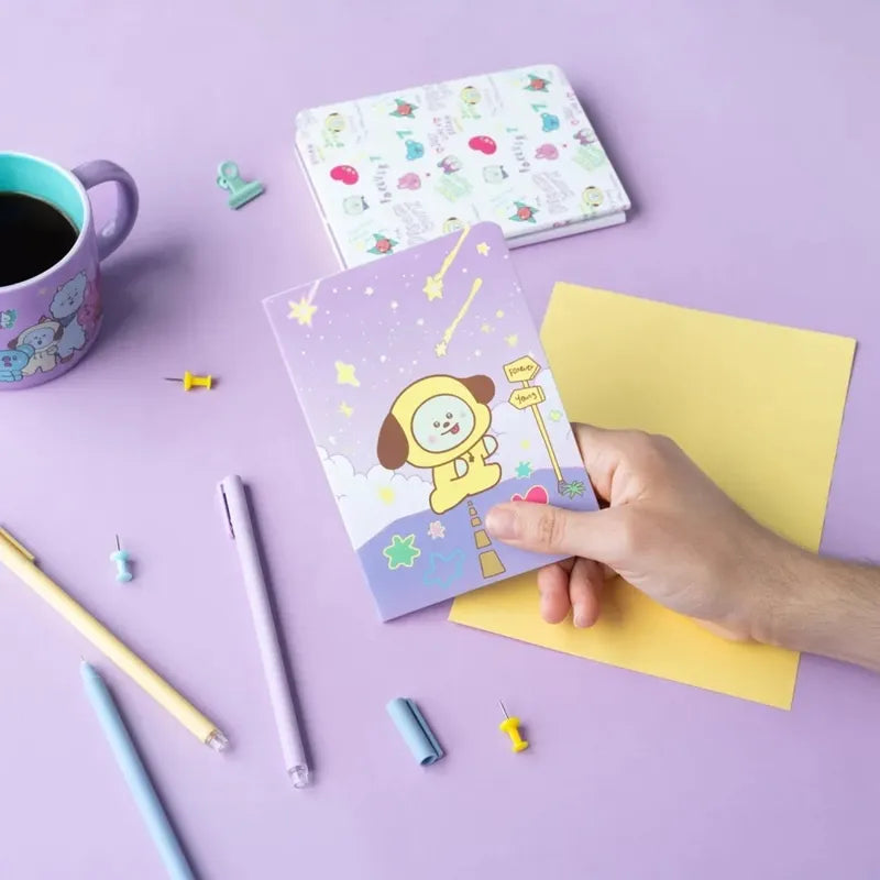 BT21 – A6 CHIMMY sąsiuvinių rinkinys (3 vnt.)