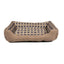 Minkšta gulto sofa šuniui 75 x 58 x 19 cm dydis L (smėlio spalvos)