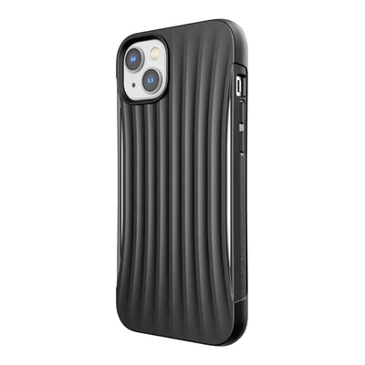 X-Doria Raptic Clutch – Biologiškai skaidus dėklas, skirtas iPhone 14 Plus (atsparus kritimui iš 3 m) (Juodas)