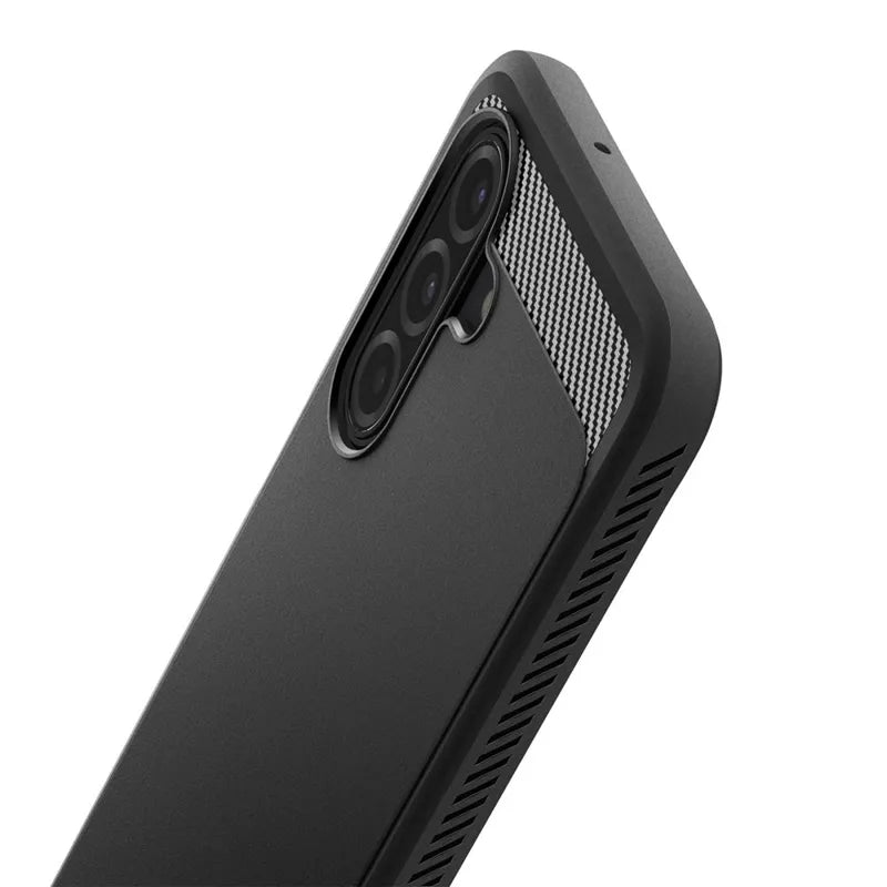 Spigen Rugged Armor – dėklas Samsung Galaxy A17 4G / 5G (juodas)