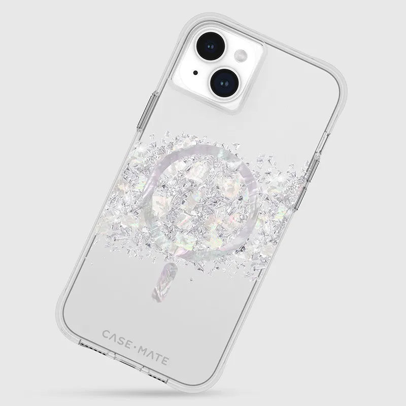 Case-Mate Karat MagSafe – iPhone 15 Plus dėklas su perlamutru (A Touch of Pearl)