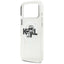 Karl Lagerfeld IML Glitter Karl & Choupette Sketch Logo MagSafe – dėklas iPhone 17 Pro Max (skaidrus)