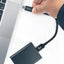 Crong Armor Link – 60W PD 3A USB-A į USB-C laidas 25 cm (juodas)