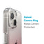Speck Presidio Perfect-Clear + Ombre - iPhone 15 Plus / 14 Plus dėklas su MICROBAN danga (Skaidrus / Vintage Rose Fade)