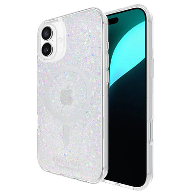 „Kate Spade New York“ apsauginis „MagSafe“ dėklas, skirtas „iPhone 16 Plus“ (stambūs blizgučiai)