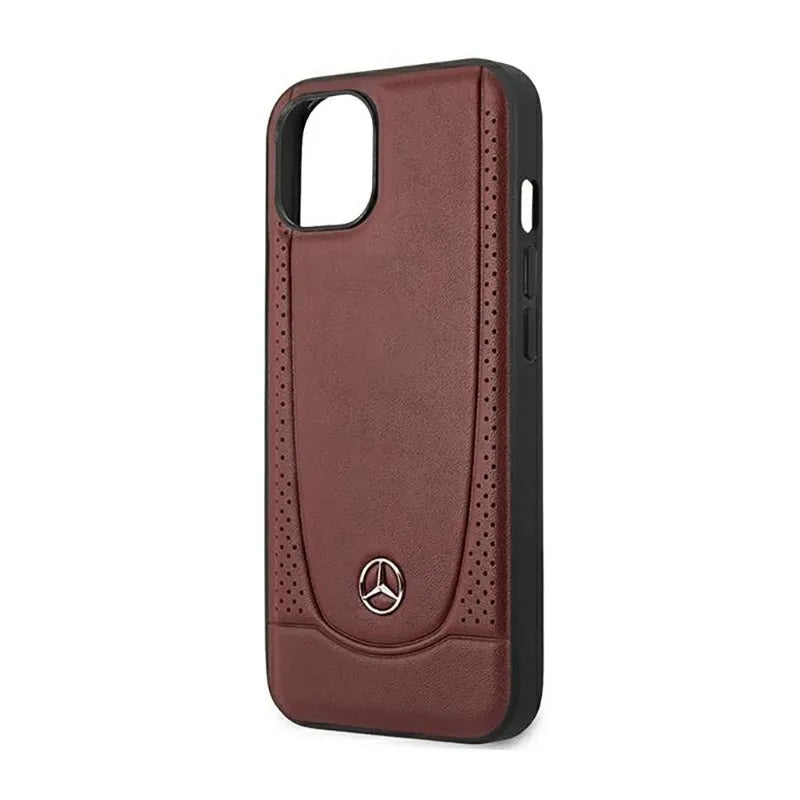 Mercedes Leather Urban Line – dėklas iPhone 14 Plus (raudonas)