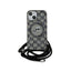 Karl Lagerfeld IML Crossbody Monogram Karl & Choupette Head MagSafe – Dėklas iPhone 15 / 14 / 13 (juodas)