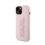 Karl Lagerfeld 3D Rubber Glitter Logo – dėklas iPhone 15 Plus telefonui (rožinis)