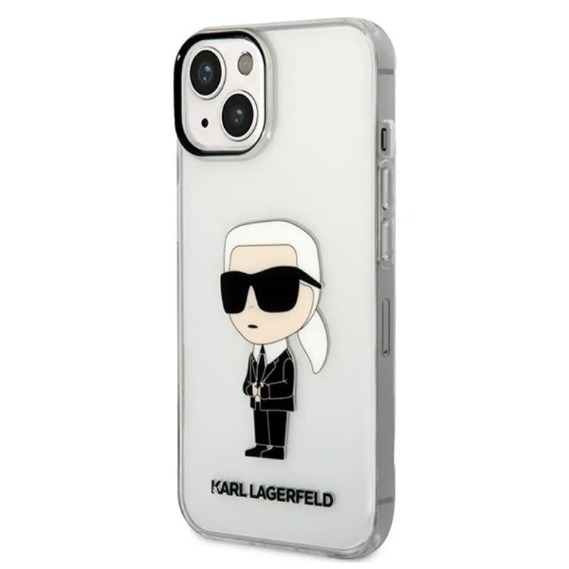 Karl Lagerfeld IML NFT Ikonik – dėklas iPhone 14 Plus (skaidrus)