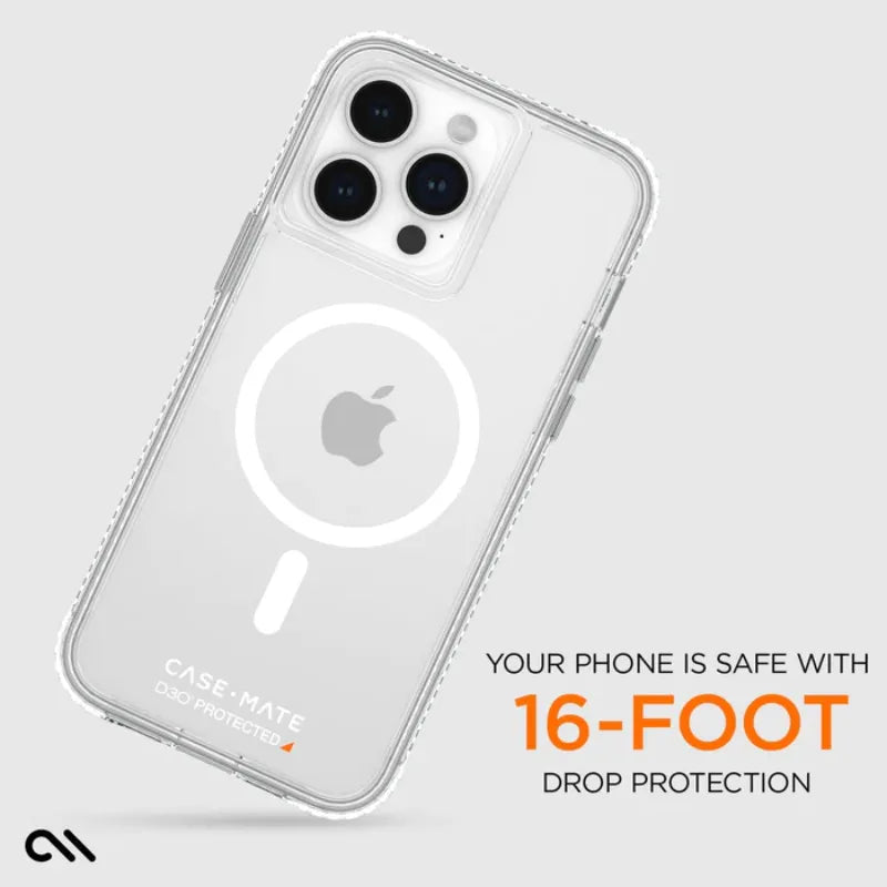 Case-Mate Ultra Tough plus D3O MagSafe – dėklas iPhone 15 Pro Max (skaidrus)