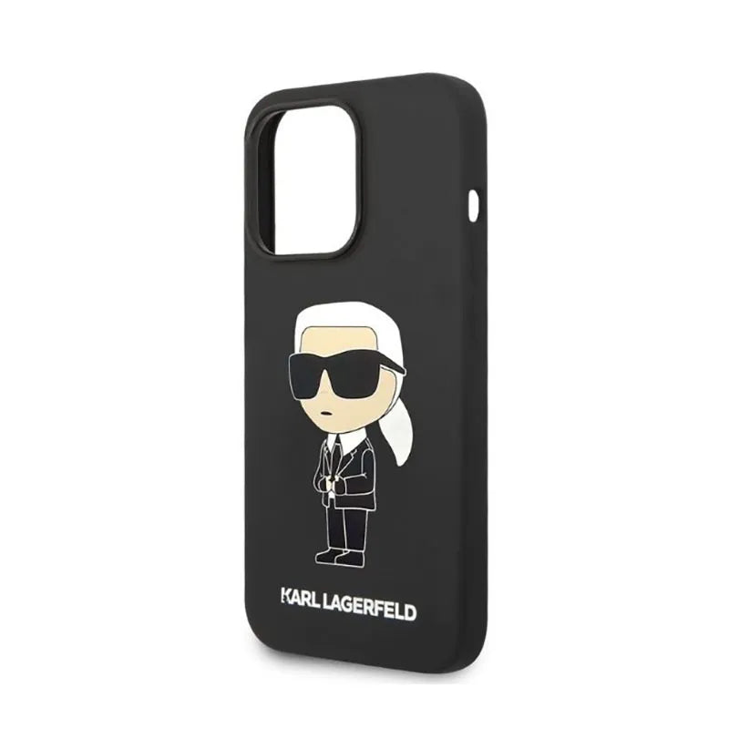 Karl Lagerfeld Silicone NFT Ikonik – dėklas, skirtas iPhone 14 Pro (juodas)