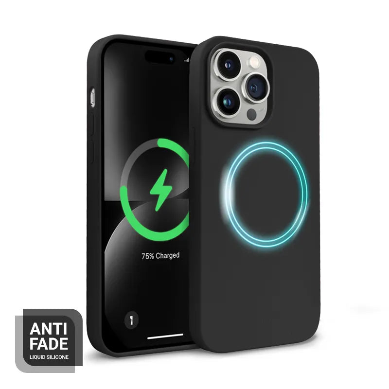 Crong Color Cover Magnetic – iPhone 14 Pro Max MagSafe dėklas (juodas)