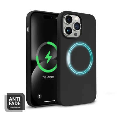 Crong Color Cover Magnetic – iPhone 14 Pro Max MagSafe dėklas (juodas)